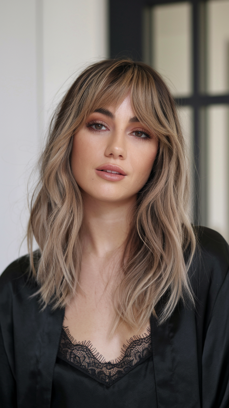 52 модные стрижки с челкой, которые сделают ваш образ неповторимым в 2025 году