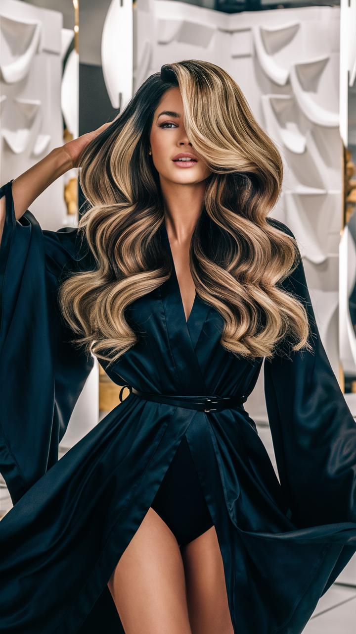 52 роскошные идеи золотого омбре 2025: как выглядеть дорого и стильно