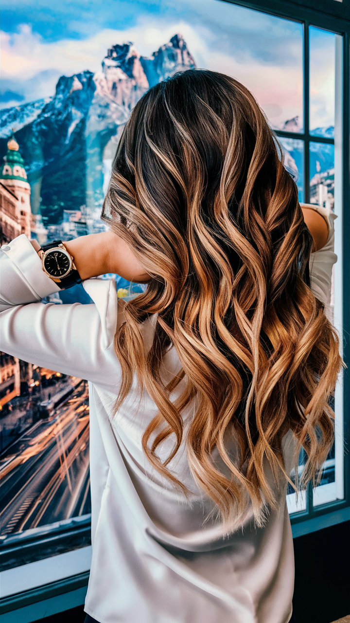 52 роскошные идеи золотого омбре 2025: как выглядеть дорого и стильно