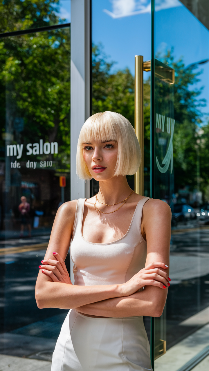 48 вариантов стрижки тупой боб 2025: создайте трендовый образ в этом сезоне