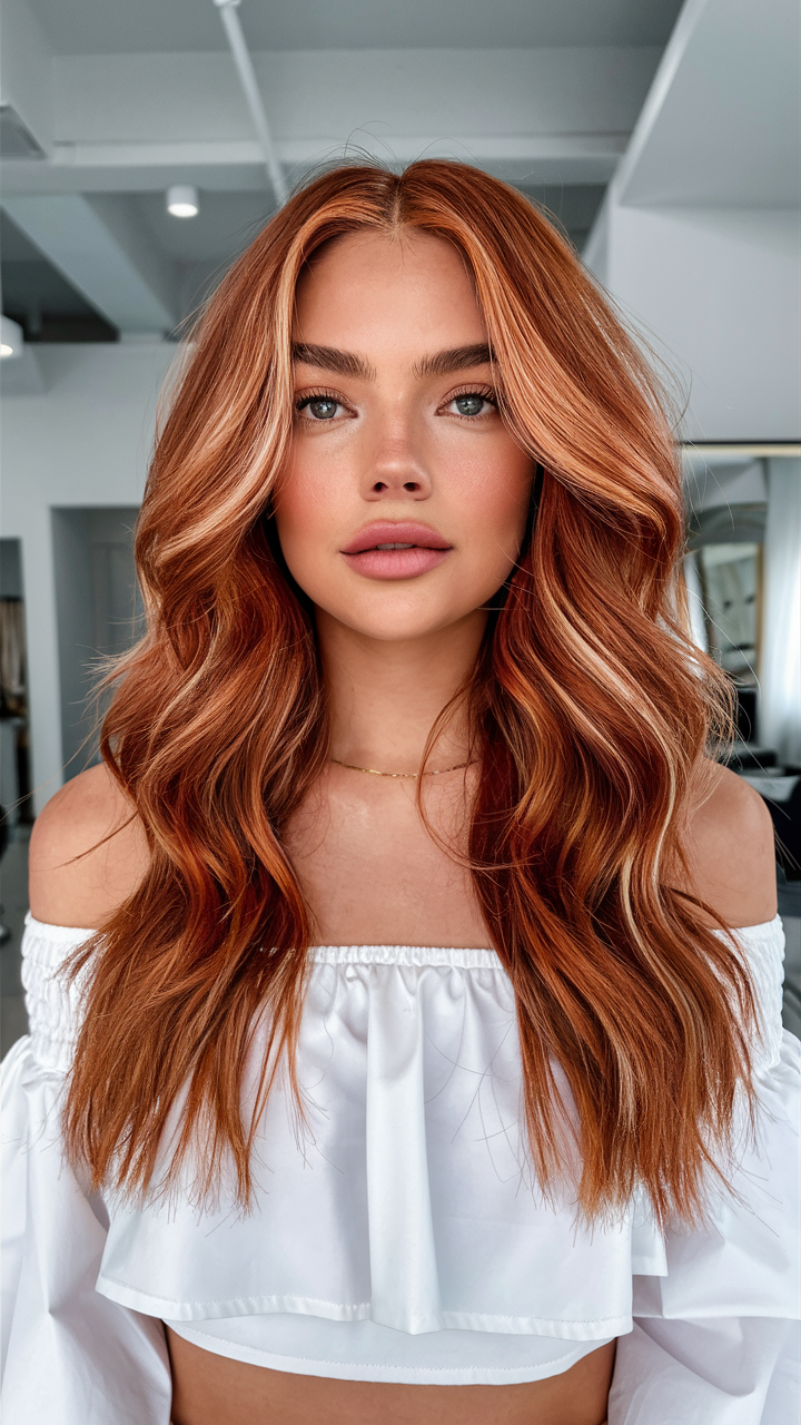 56 трендов у медного цвета волос 2025: секреты окрашивания для долговременного эффекта