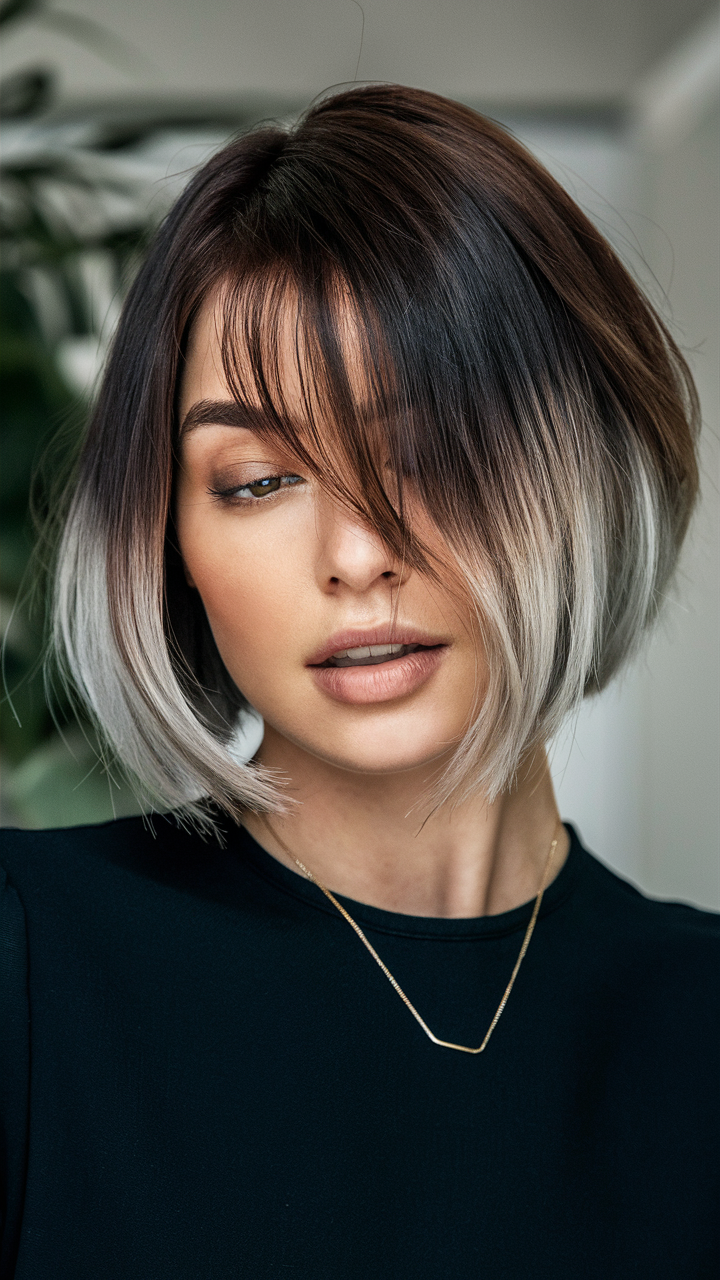 48 вариантов стрижки тупой боб 2025: создайте трендовый образ в этом сезоне