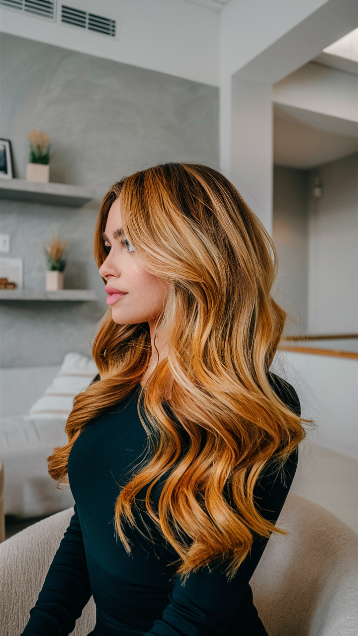 52 роскошные идеи золотого омбре 2025: как выглядеть дорого и стильно