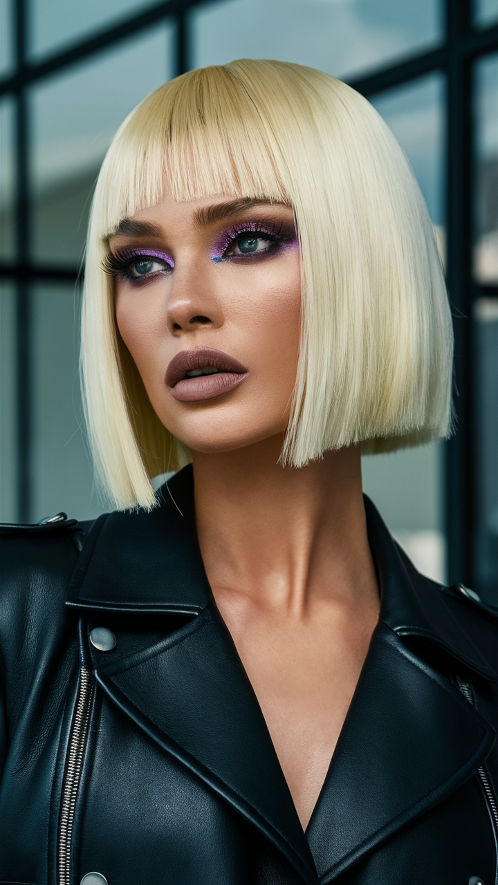 48 вариантов стрижки тупой боб 2025: создайте трендовый образ в этом сезоне