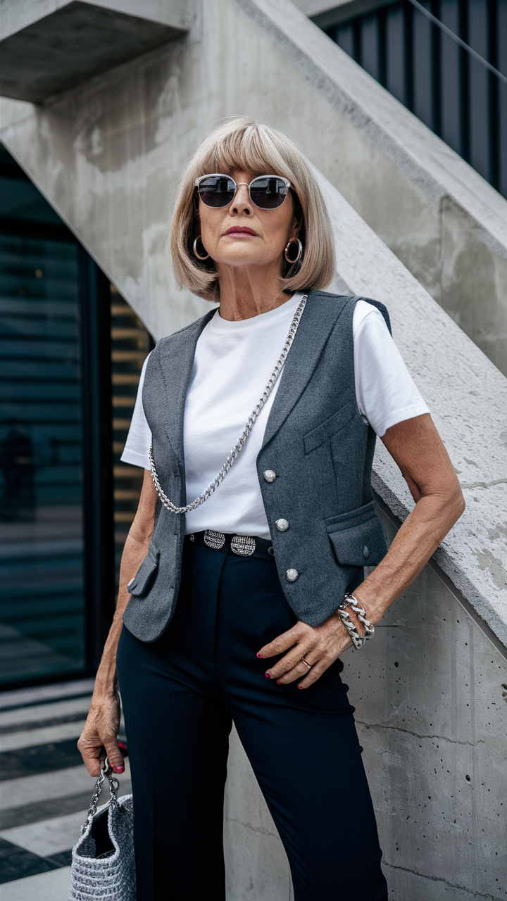 47 самых новых стрижек для женщин за 60 - стильный вид в 2025 году