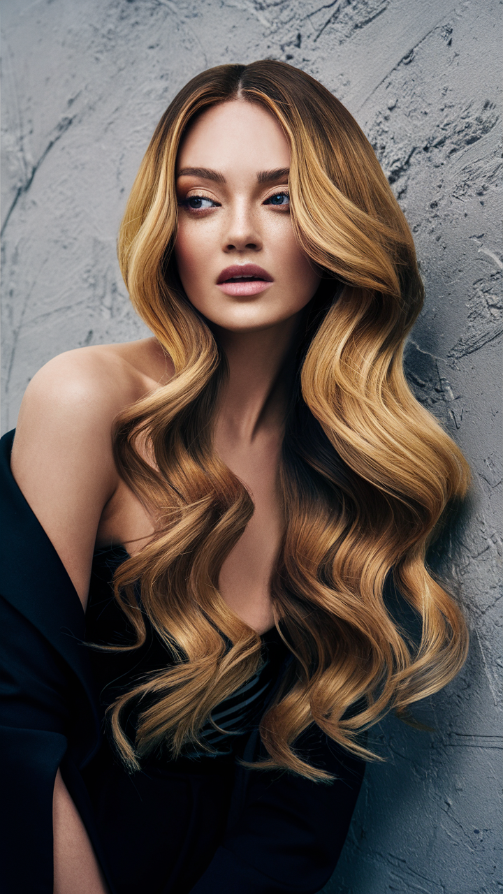 52 роскошные идеи золотого омбре 2025: как выглядеть дорого и стильно