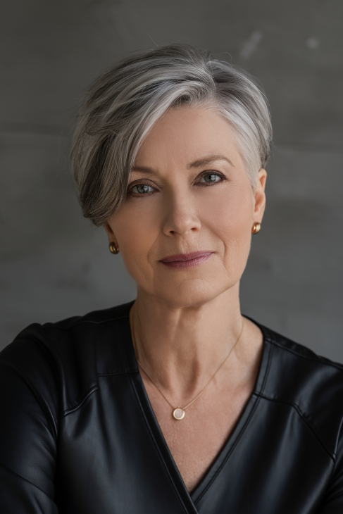 47 самых новых стрижек для женщин за 60 - стильный вид в 2025 году