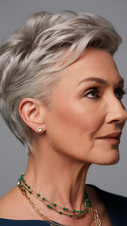 47 самых новых стрижек для женщин за 60 - стильный вид в 2025 году