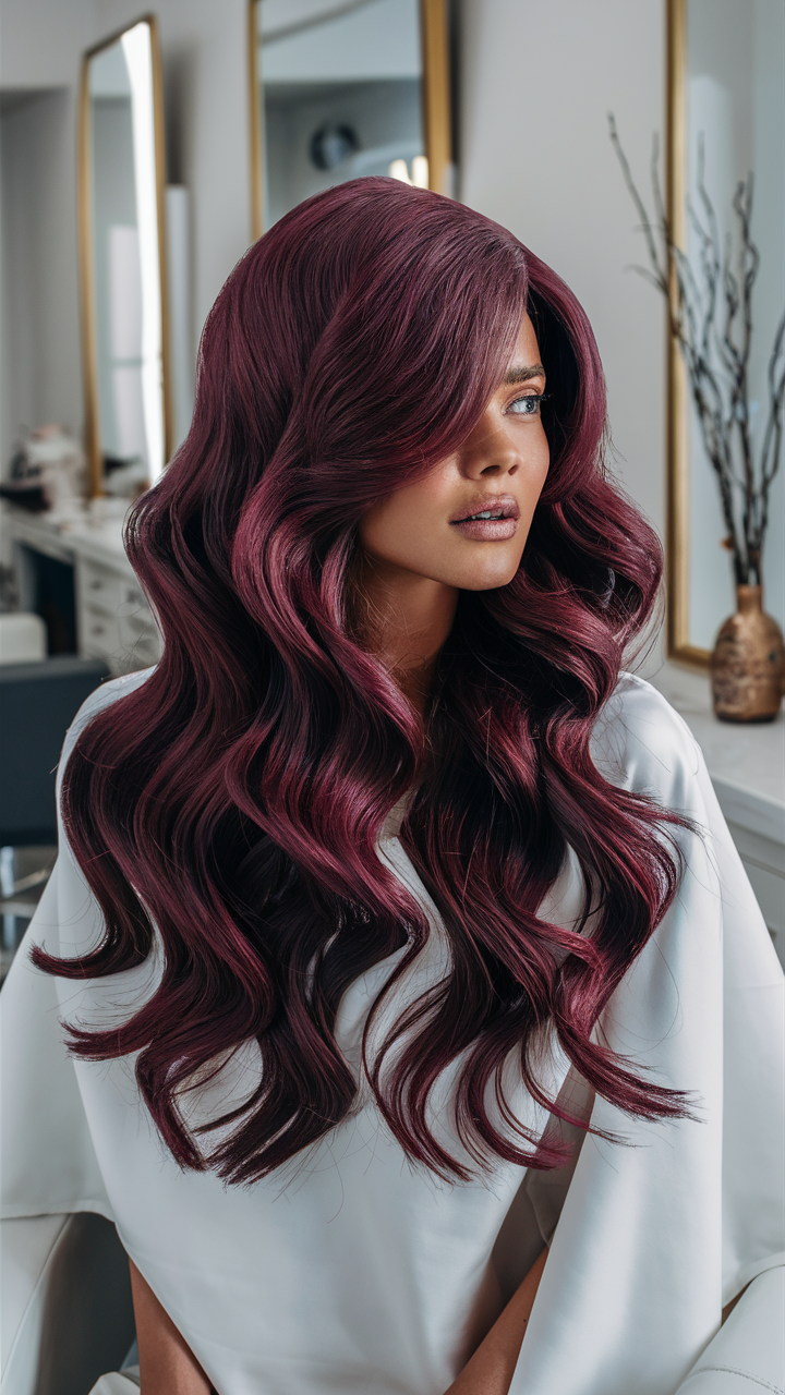 47 розкішних відтінків бордового волосся 2025, зробіть свій образ незабутнім