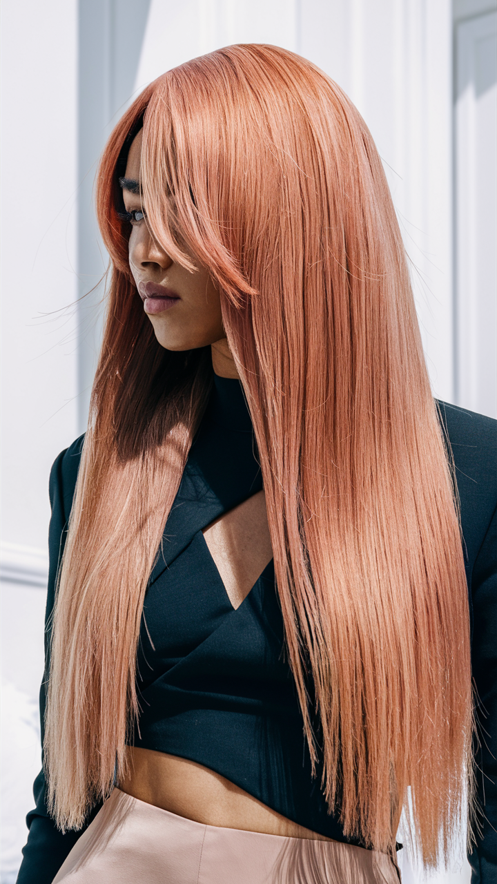 49 оттенков персикового цвета волос 2025, которые подчеркнут вашу красоту и уникальность