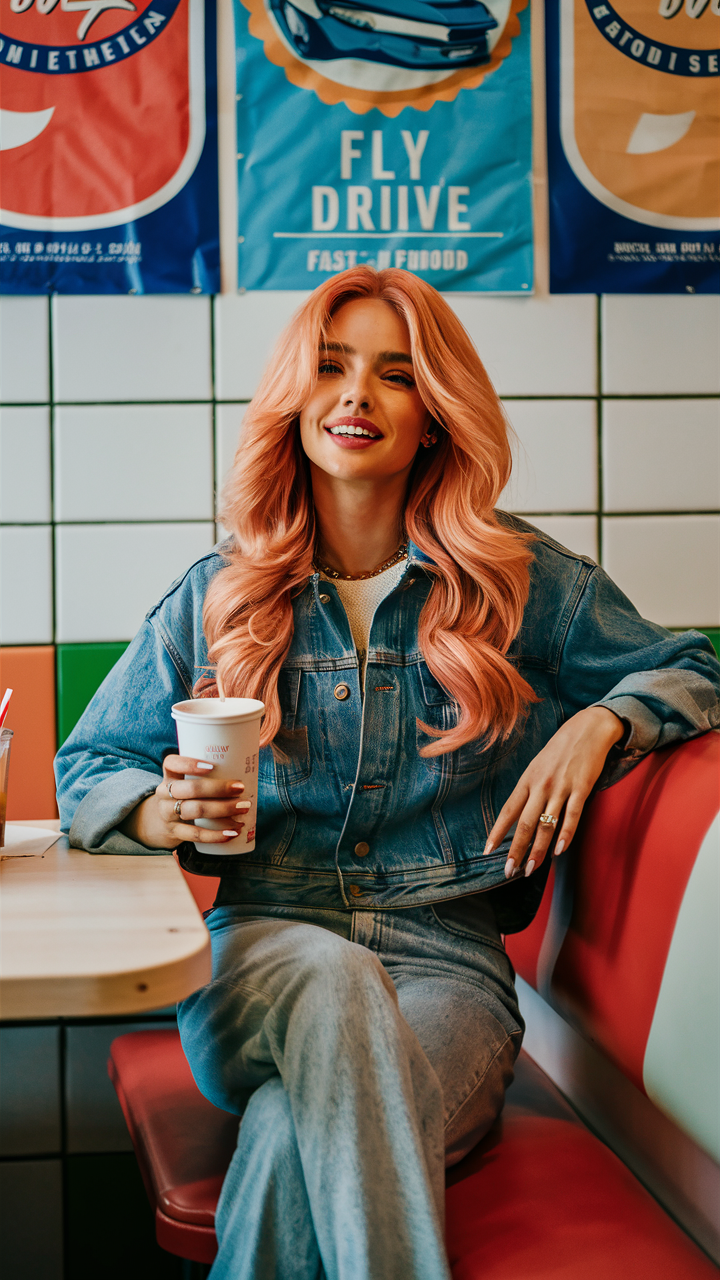 49 оттенков персикового цвета волос 2025, которые подчеркнут вашу красоту и уникальность