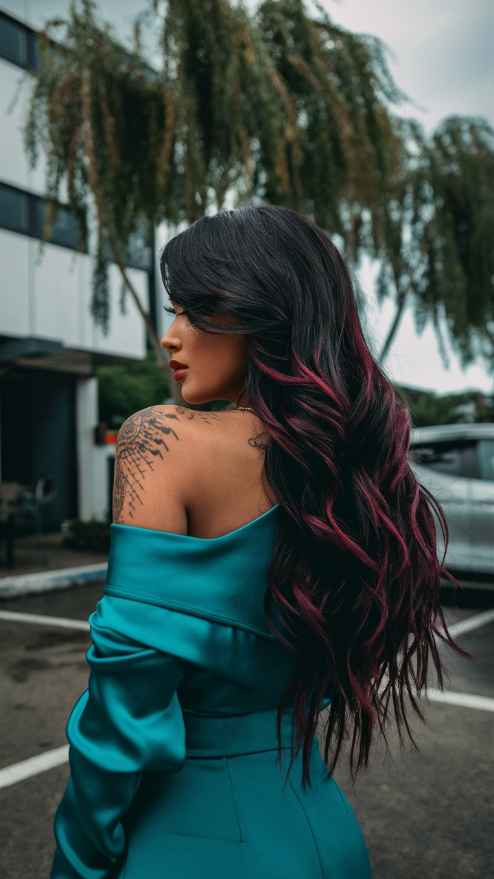 45 вариантов окрашивания волос в черно-вишневый: найдите свой идеальный тон