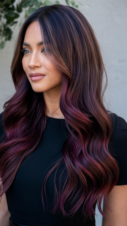 45 вариантов окрашивания волос в черно-вишневый: найдите свой идеальный тон