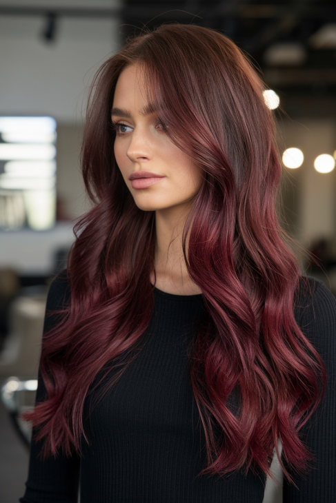 47 розкішних відтінків бордового волосся 2025, зробіть свій образ незабутнім